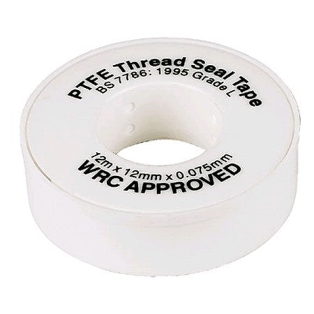 Waveline PTFE Plumbers Tape White 12mm x 12m