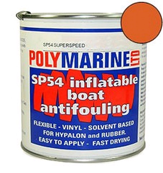 Polymarine SP54 Hypalon Inflatable Boat Antifoul Orange 1L