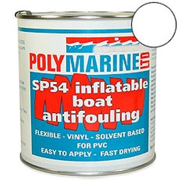 Polymarine SP54 PVC Inflatable Boat Antifoul White 1L