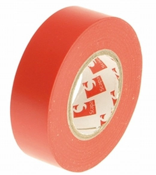 TSL PVC Electrical Insulation Tape - Red 19mm x 20m