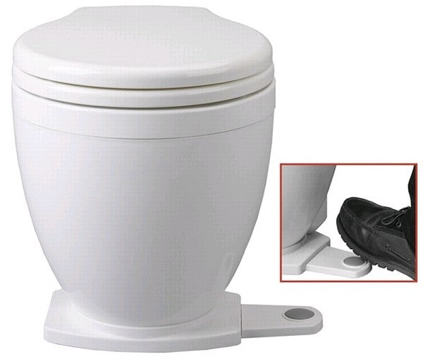 Jabsco Lite Flush 12v Toilet - With Foot Switch 58500-0012