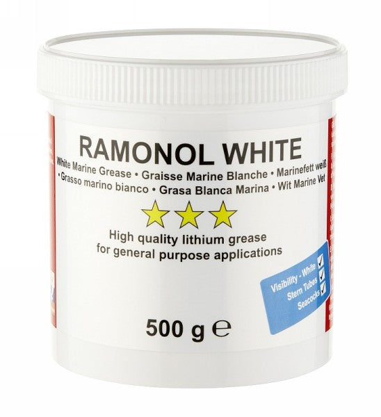 Ramonol White Lithium Water Resistant Marine Grease 500g Boats