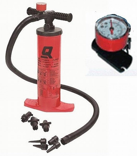 Quicksilver Double Action Pump with Pressure Gauge