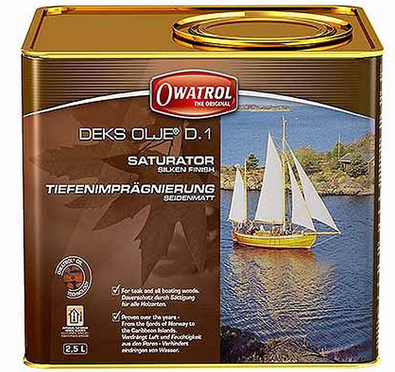 Owatrol Deks Olje D1 Saturating Wood Oil for Interior Exterior Wood 2.5L