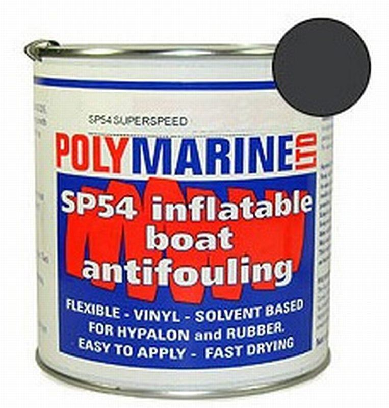 Polymarine SP54 Hypalon Inflatable Boat Antifoul Black 1L