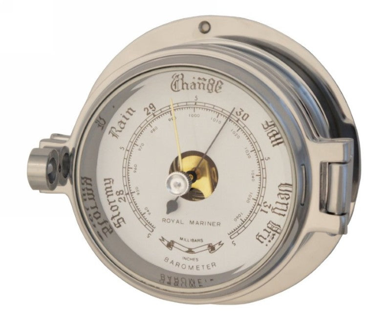 Meridian Zero Channel Polished Chrome Barometer 3 inch