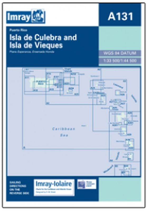 Imray-Iolaire Chart A131 Isla de Culebra and Isla de Vieques