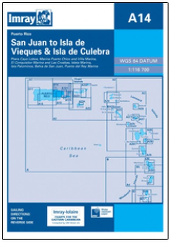 Imray-Iolaire Chart A14 NE Coast of Puerto Rico