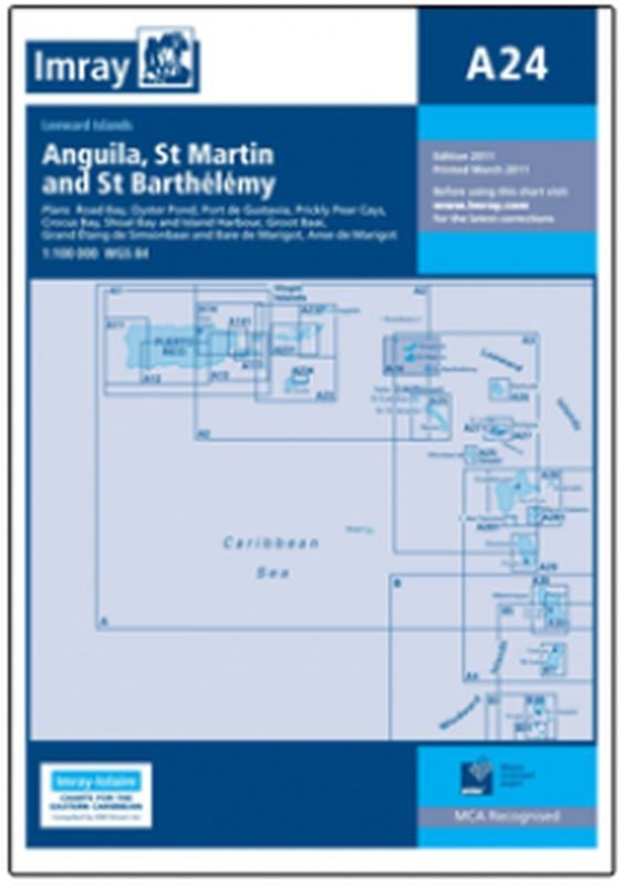 Imray-Iolaire Chart A24 Anguilla St Martin and St Barthelemy