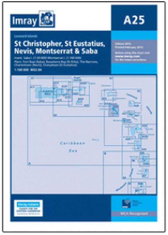 Imray-Iolaire Chart A25 St Eustatius St Kitts and Nevis