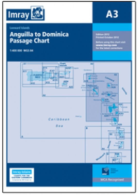 Imray-Iolaire Chart A3 Anguilla to Guadeloupe