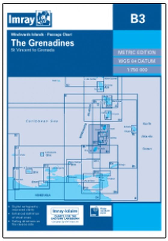 Imray-Iolaire Chart B3 Grenadines St Vincent to Grenada