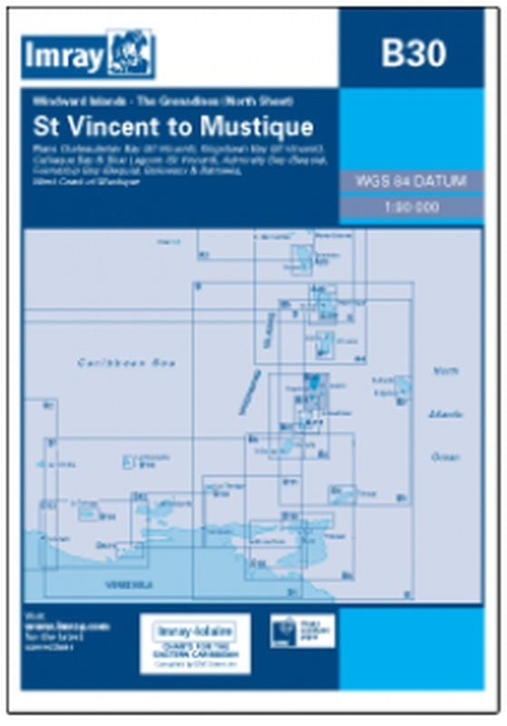 Imray-Iolaire Chart B30 St Vincent to Mustique