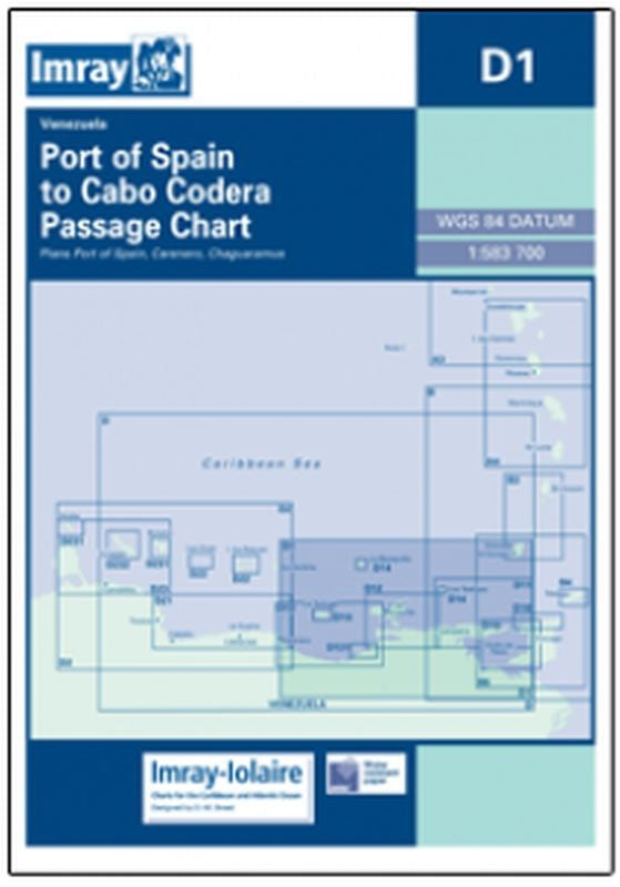 Imray-Iolaire Chart D1 Grenada to Trinidad and Carenero