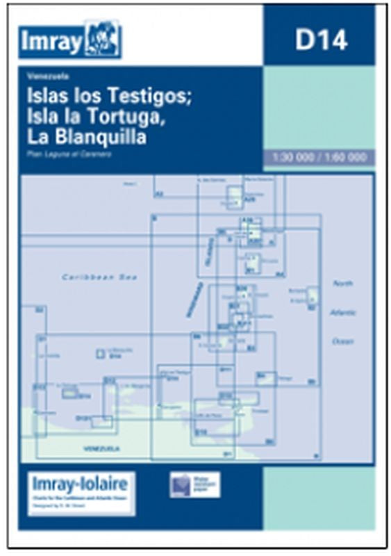 Imray-Iolaire Chart D14 Islas Llos Yestigos Tortuga Blanquilla