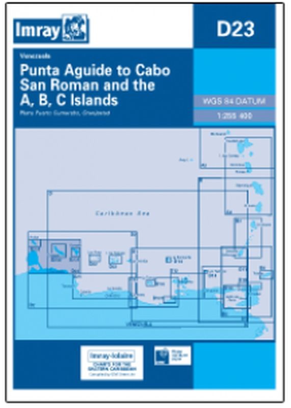 Imray-Iolaire Chart D23 Bonaire Curacao and Aruba