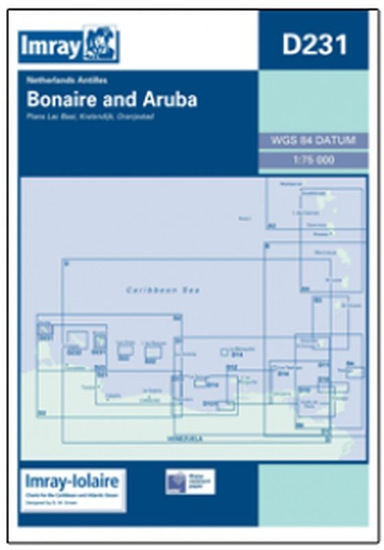 Imray-Iolaire Chart D231 Bonaire and Aruba