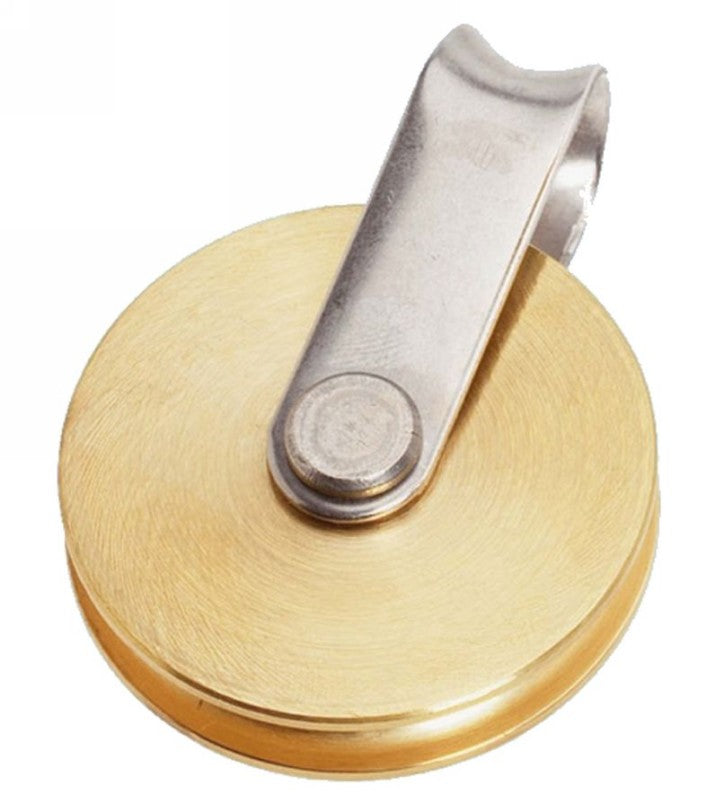 Barton Wire Rope Block Brass Fixed Eye 45mm 91300