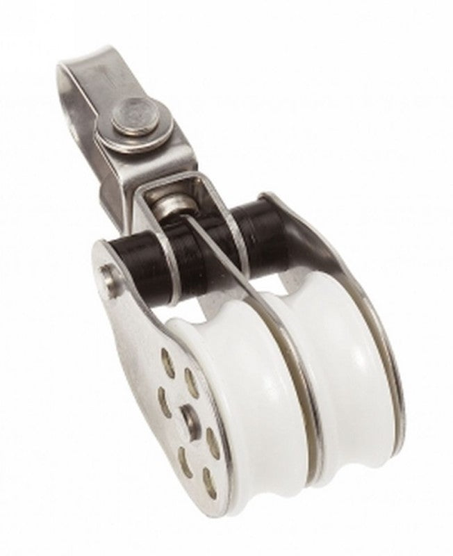 Barton Stainless Block Double Swivel 30mm