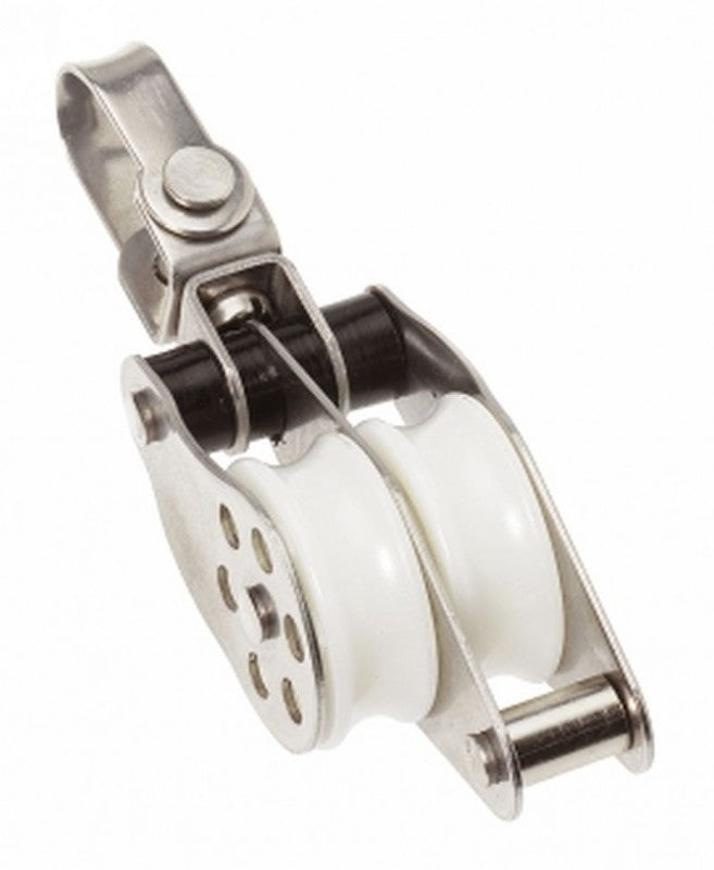 Barton Stainless Block Double Swivel/Bkt 30mm