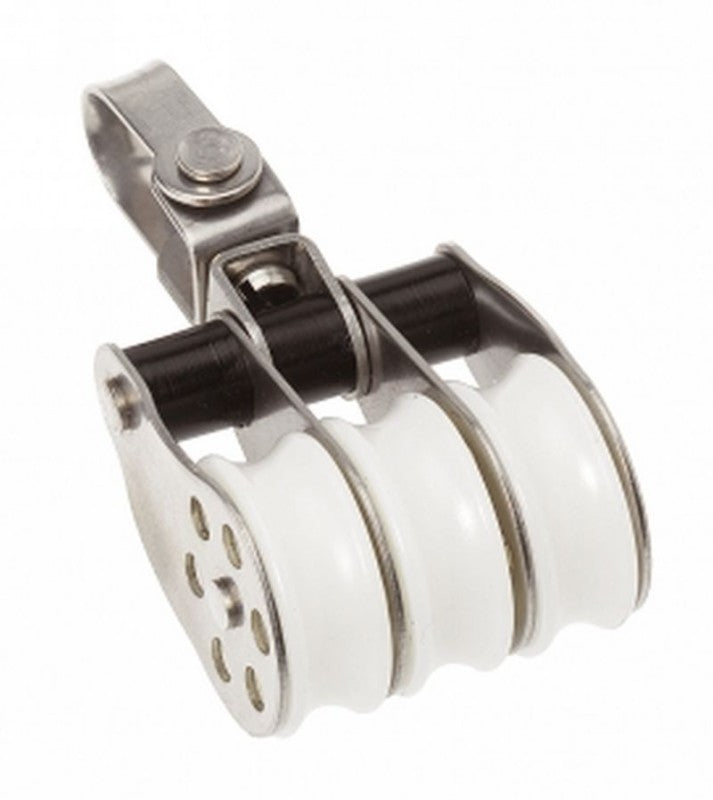 Barton Stainless Block Triple Swivel 30mm