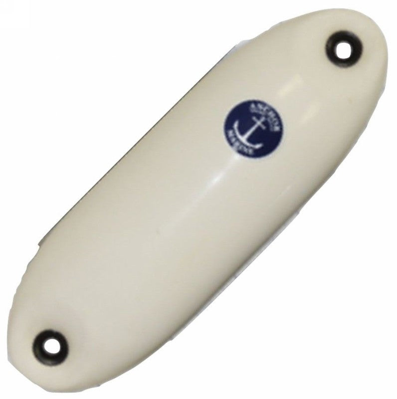 Anchor Marine Standard Fender 10 x 3 Inches - 270 x 80mm White with Eyes