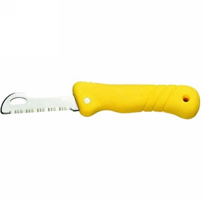 Meridian Zero Folding Safety Rescue Floating Knife Yellow 7cm UK EDC