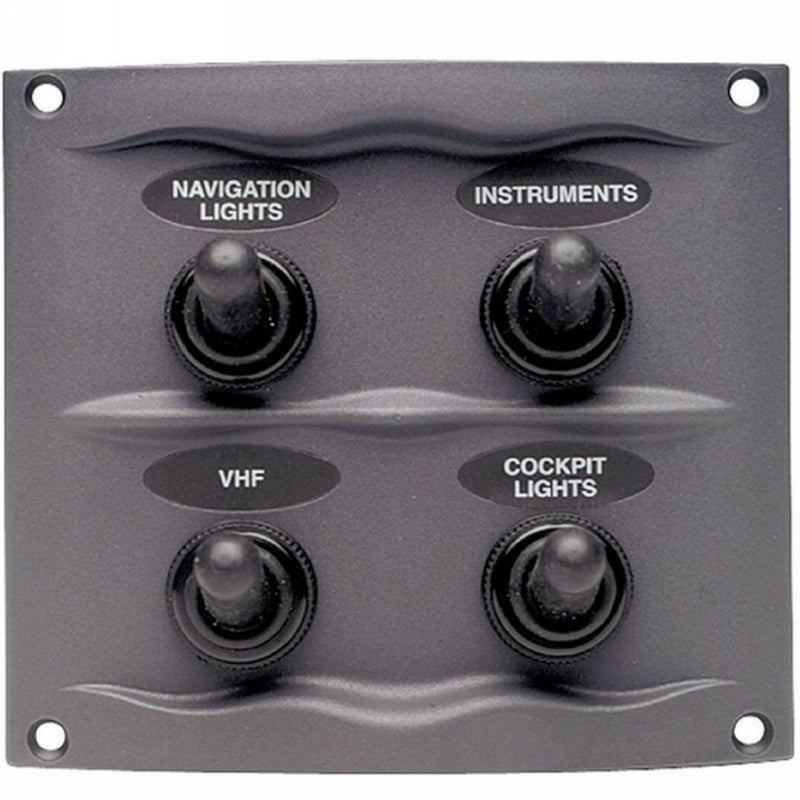 BEP Marine Water Resistant 4 Gang Switch Panel 900-4WP