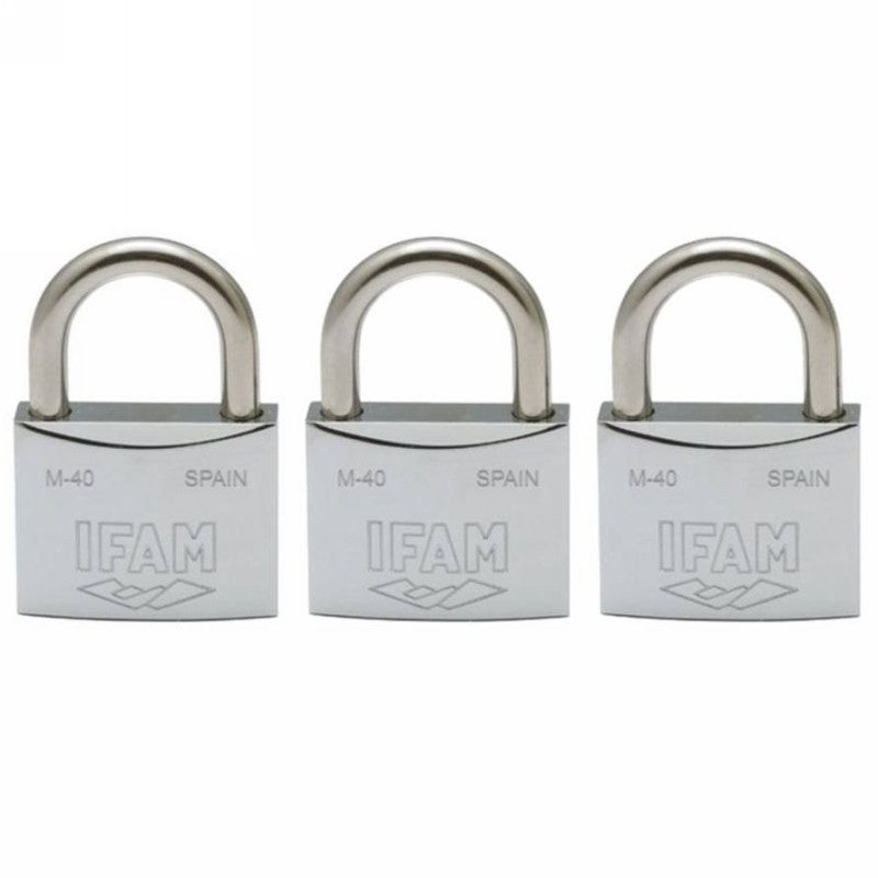 Ifam Marine Padlocks Stainless Steel Set of 3 ISO 3768 30mm