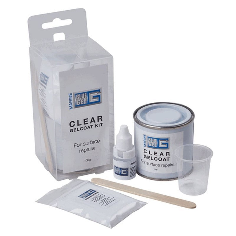 Blue Gee Gelcoat Repair Kit Clear 100ml