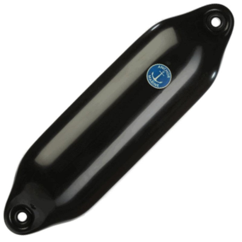 Anchor Marine Standard Fender 10 x 3 Inches - 270 x 80mm Black with Eyes