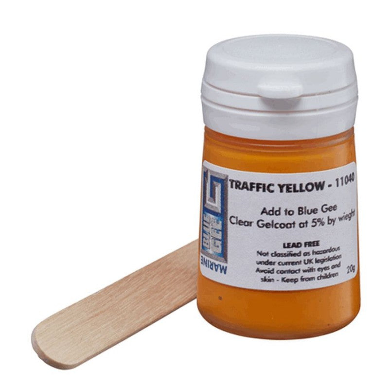 Blue Gee Colourmatch Glass Fibre Pigment Traffic Yellow 20g