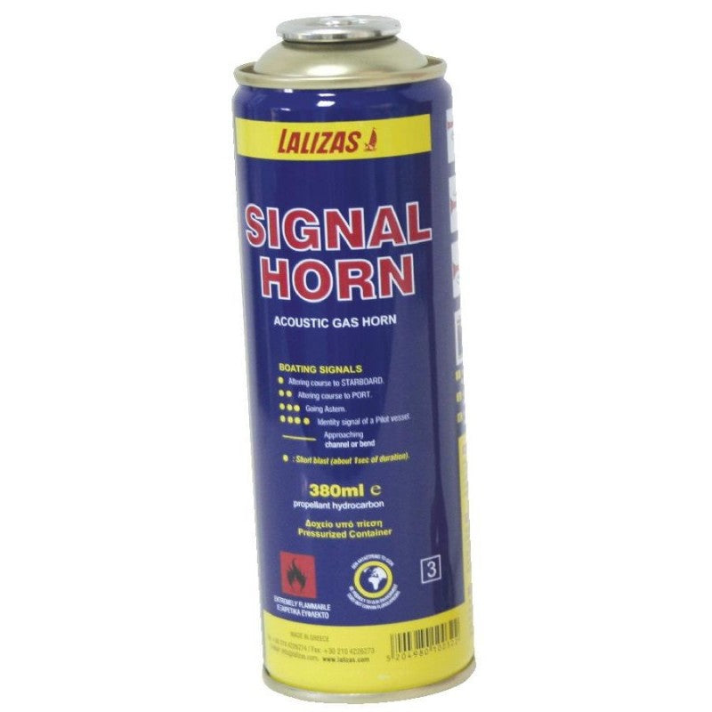 Lalizas Gas Fog Horn - Replacement Gas Cylinder 380ml