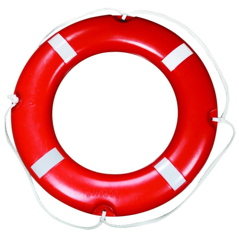 Lalizas Traditional Round Lifebuoy Ring 72cm MED SOLAS Approved