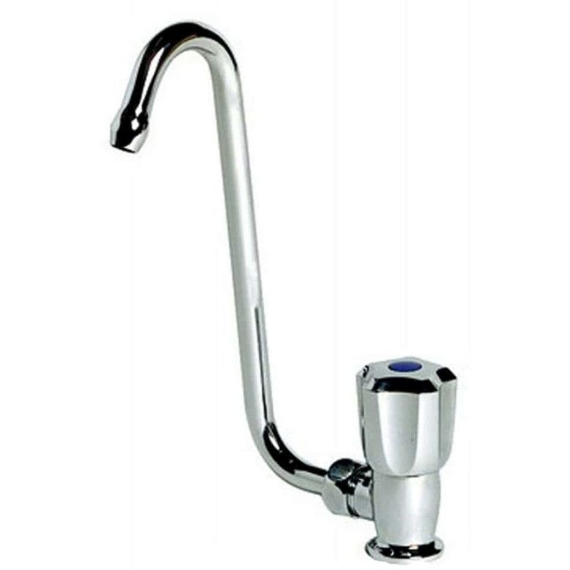 Osculati Single Swivelling Spout Tap Chromed Brass Cold