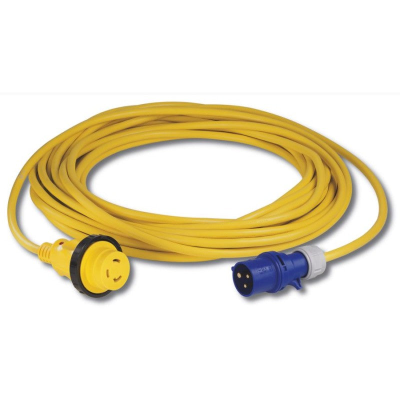 Marinco Cordset 16A 230V 20M With European Plug Yellow