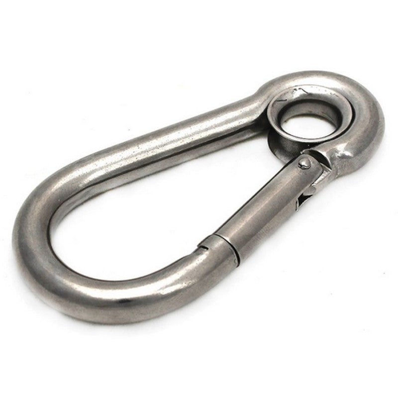 Proboat Stainless Steel Carbine Hook With Eye 100mm