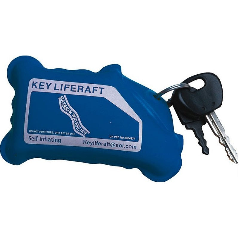 Aquamate Floating Keyring Liferaft Blue