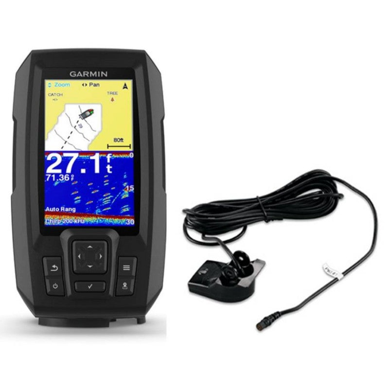 Garmin Striker Plus 4 GPS Fishfinder and Transducer