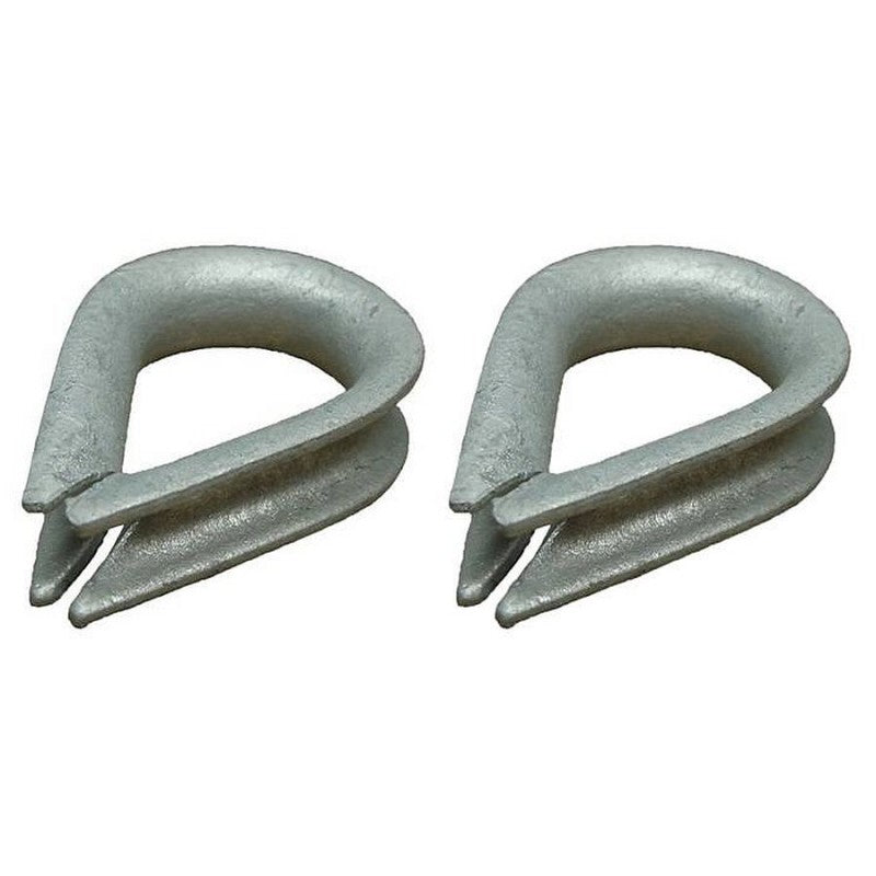 Proboat Galvanised Rope Thimble 12mm - Pack 2