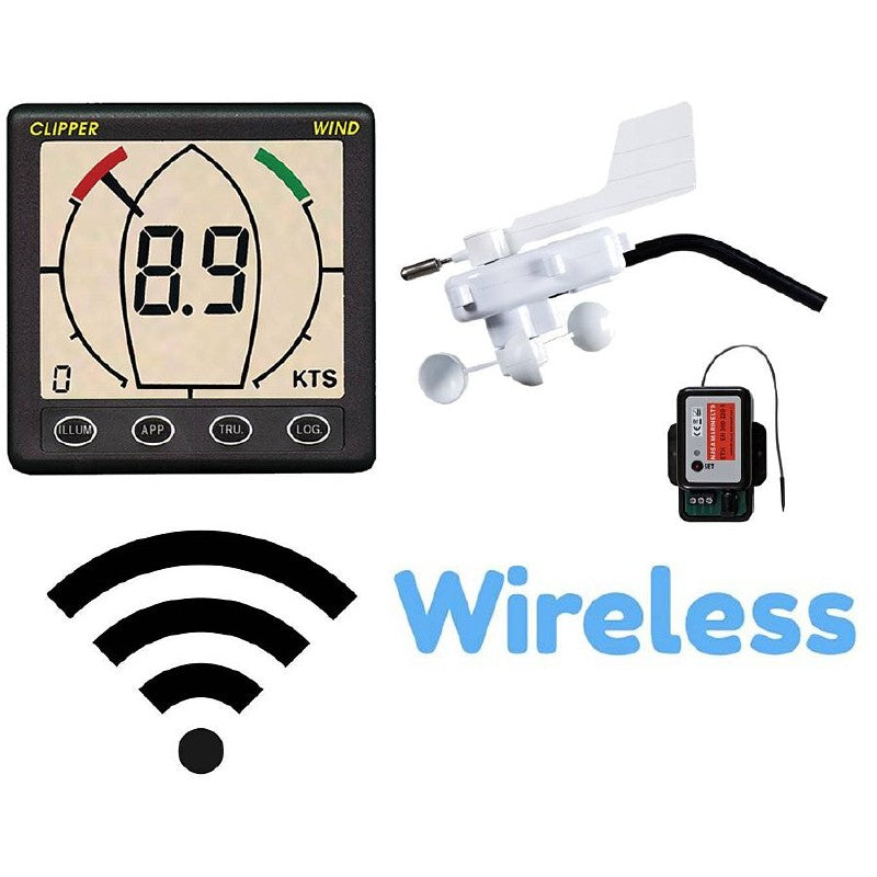 Nasa Marine Clipper Tactical Wireless Wind System Masthead Unit and Display