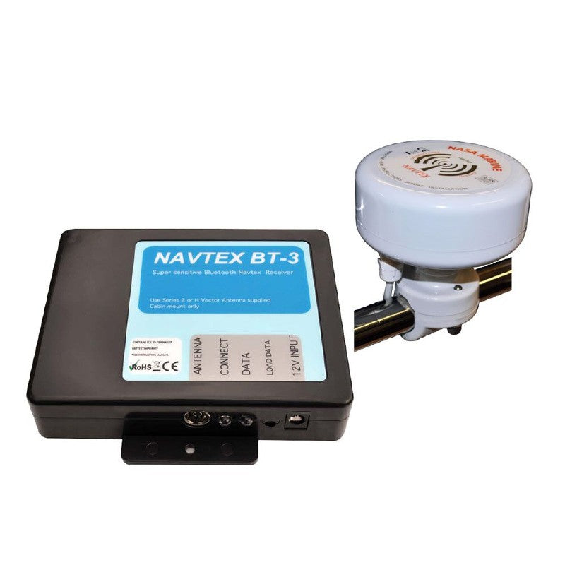 Nasa Marine BT-3 Bluetooth Navtex Receiver with H Vector Antenna