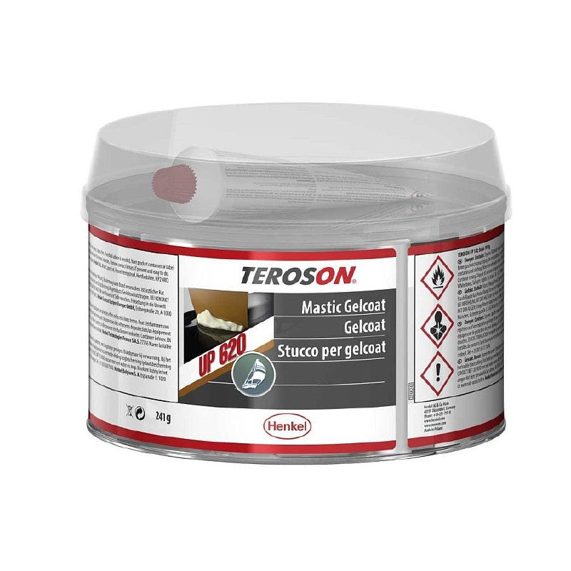 Teroson UP 620 Gelcoat Filler Plastic Padding 241g Tin White