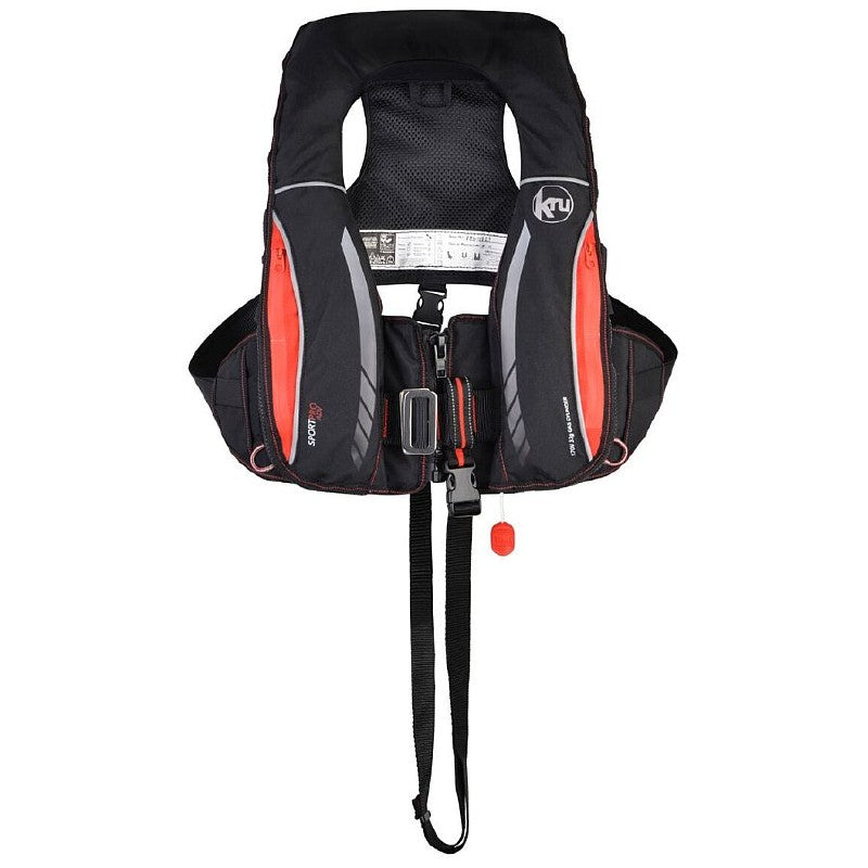 Ocean Safety Sport Pro 170N Auto and Harness Lifejacket Carbon/Red