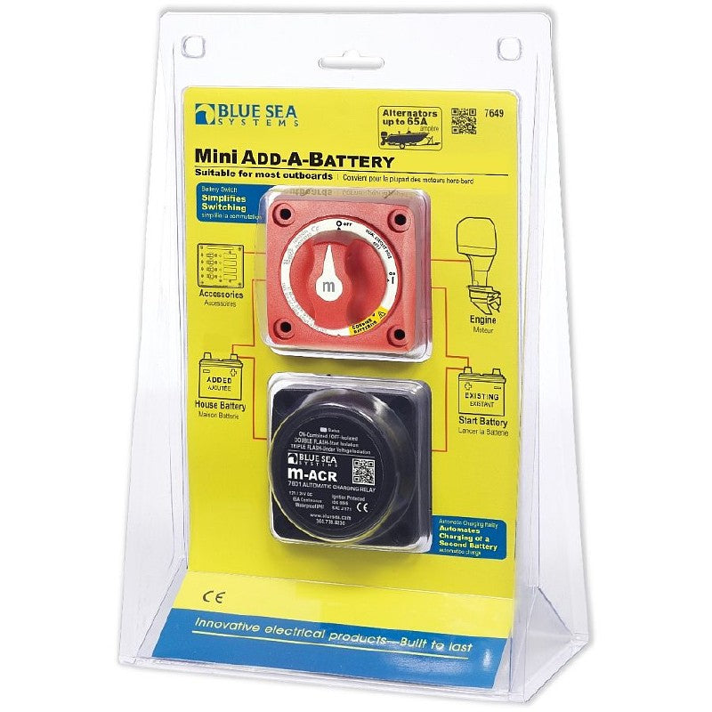 Blue Sea Mini Add-A-Battery Kit - 65A