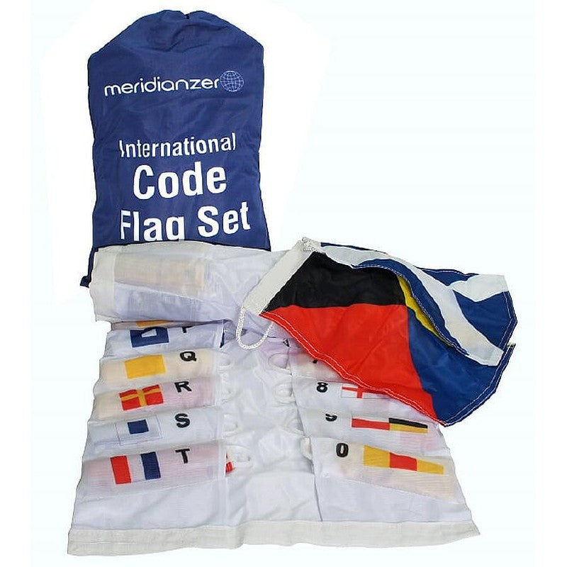 Meridian Zero Complete Set of 40 Printed Signal Flags & Pocket Holder - Standard