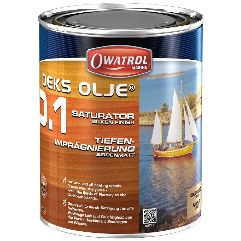 Owatrol Deks Olje D1 Saturating Wood Oil for Interior Exterior Wood 1L