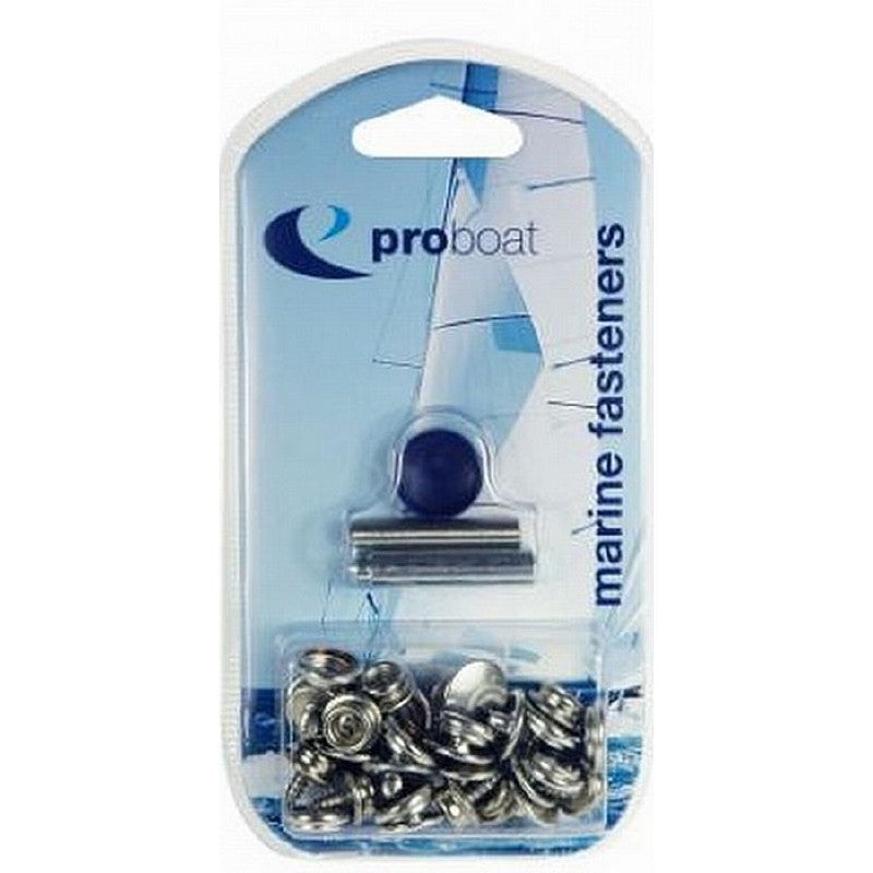 Proboat Press Stud Kit Stainless Steel Material to Solid