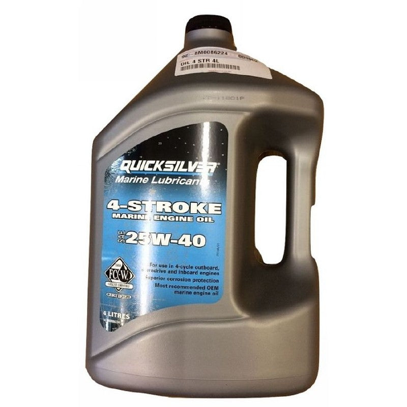 Quicksilver 4-Stroke Marine Inboard Engine Oil 4 Litres 25W-40