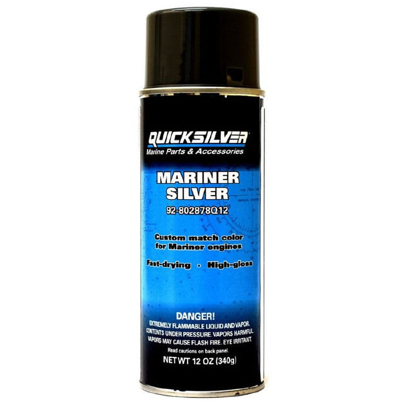 Quicksilver Mariner Silver Outboard Spray Paint